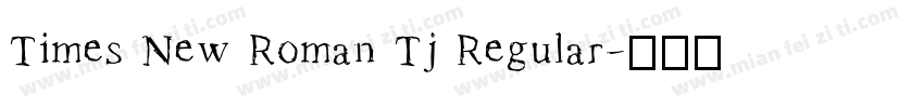 Times New Roman Tj Regular字体转换